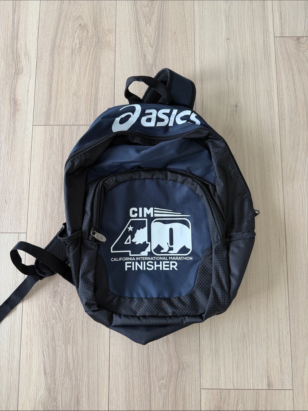 Asics Navy & Black CIM Finisher Backpack